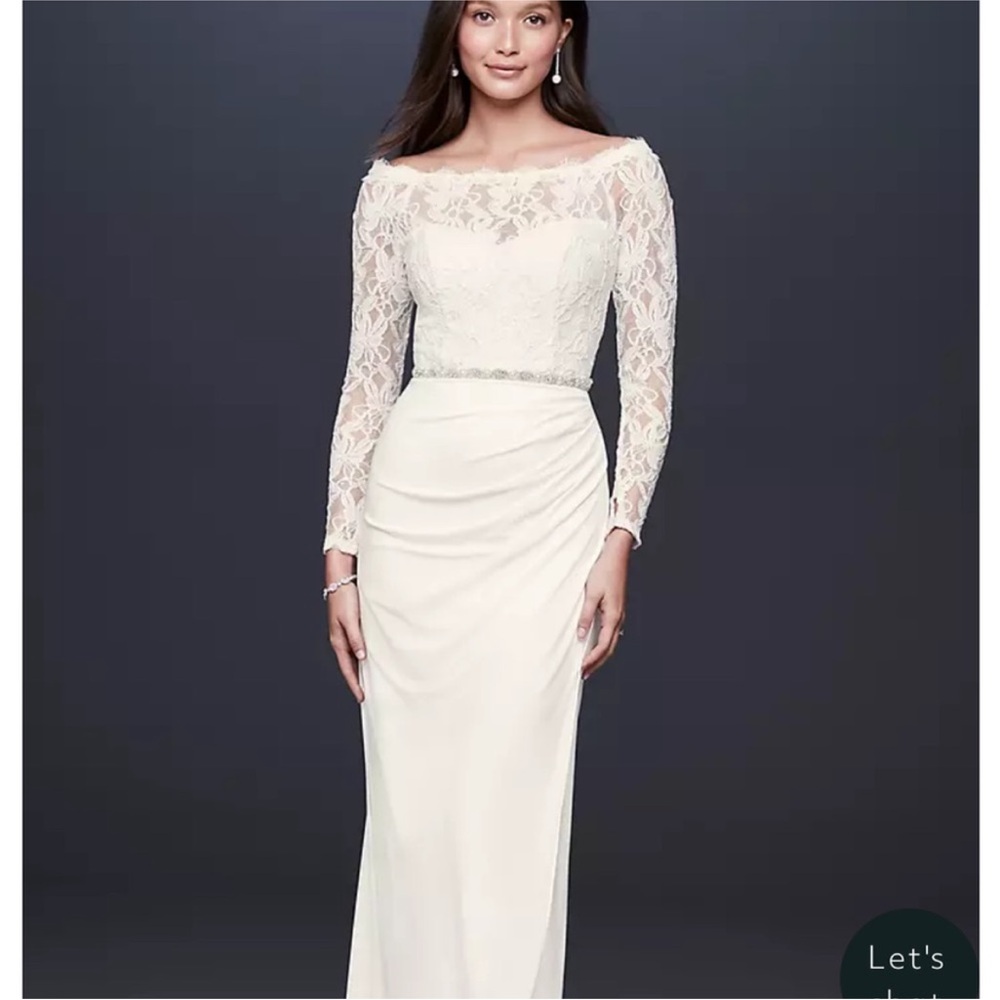 Elegant Lace Off-Shoulder White Dress